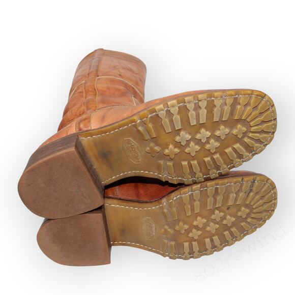 8.5 Frye Campus Stitching Horse Cowboy Boots Saddle Knee-High LugSole Western - Picture 9 of 16